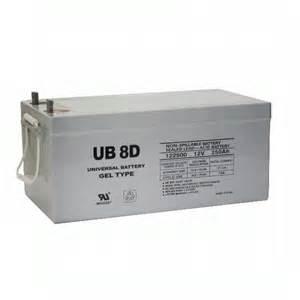 Universal Sealed Gel 12 Volt 250AH Battery (UB8D GEL)