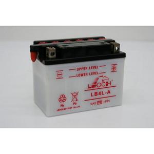 LEOCH Power Sport 12V  (LB4L-A), Conventional Battery with Acid Pack