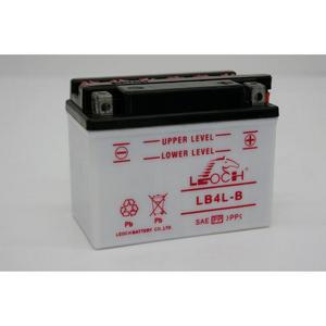LEOCH Power Sport 12V  (LB4L-B), Conventional Battery with Acid Pack