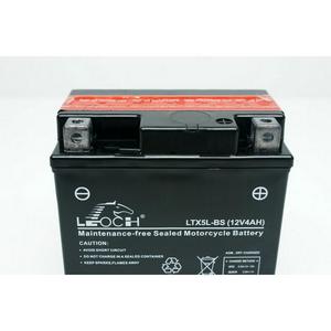 LEOCH Power Sport 12 Volt Battery (LTX5L-BS), Dry Charged AGM Maintenance Free