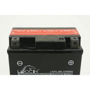 LEOCH Power Sport 12 Volt Battery (LTX7L-BS), Dry Charged AGM Maintenance Free