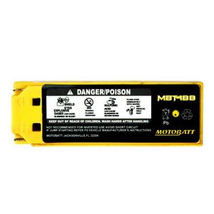 MOTOBATT MBT4BB - 12Volt Absorbed Glass Mat (AGM) Battery