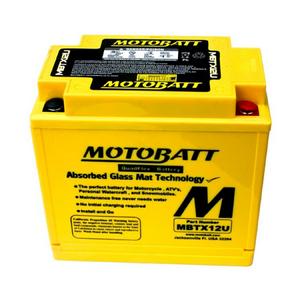MOTOBATT MBTX12U - 12Volt Absorbed Glass Mat (AGM) Battery