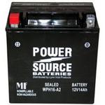 Power Source    12 Volt  Battery (WPH16-A2),  Sealed AGM