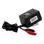 Universal 6-12 Volt Switchable 500mAh unregulated, Single Stage Charger with Alligator Clips 6-12BC0500S-1
