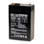 Universal Sealed AGM 6 Volt 3.2AH Battery (UB632)