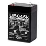 Universal Sealed AGM 6 Volt 4.5AH Battery (UB645)