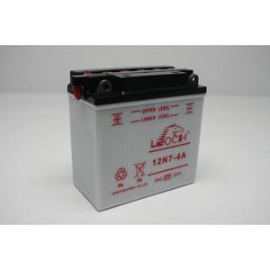 LEOCH Power Sport 12V  (12N7-4A), Conventional Battery with Acid Pack