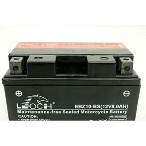 LEOCH Power Sport 12 Volt Battery (EBZ10-BS), Dry Charged AGM Maintenance Free