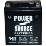 Power Source    12 Volt  Battery (WP7L-B),  Sealed AGM