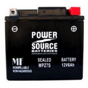 Power Source 12 Volt 6AH 180CCA Sealed AGM Battery (WPZ7S)