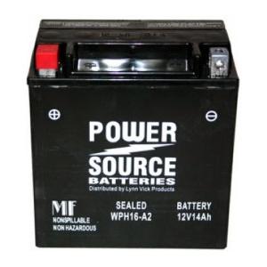 Power Source 12 Volt 14AH 230CCA Sealed AGM Battery (WPH16-A2)
