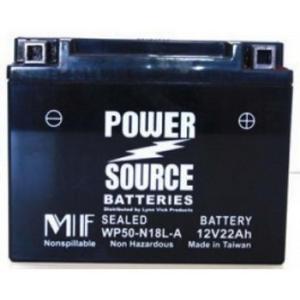 Power Source 12 Volt 14AH 350CCA Sealed AGM Battery (WP50N18L-A)