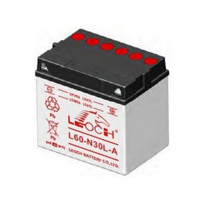 LEOCH Power Sport 12V (L60-N30L-A), Conventional Battery with Acid Pack 