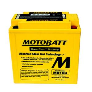 MOTOBATT MB16U - 12 Volt 20AH 240CCA QUADFLEX Absorbed Glass Mat (AGM) Battery
