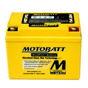 MOTOBATT MBTX4U - 12 Volt 4.7AH 70CCA Absorbed Glass Mat (AGM) Battery